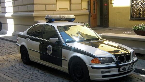 Latvian police car. This one belongs to Security service of Latvian parliament and President - Sputnik International