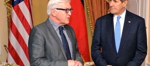 German Foreign Minister Frank-Walter Steinmeier and the US Secretary of State John Kerry - Sputnik International