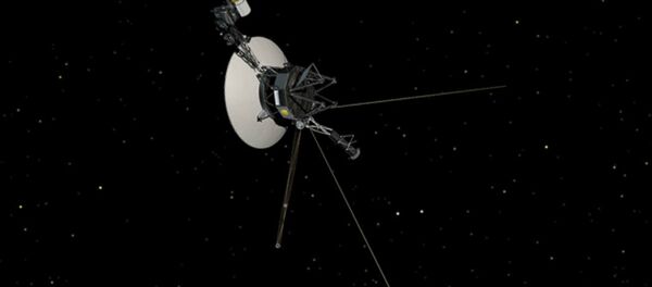 This artist's concept shows NASA's Voyager spacecraft against a backdrop of stars. This artist's concept shows NASA's Voyager spacecraft against a backdrop of stars. - Sputnik International