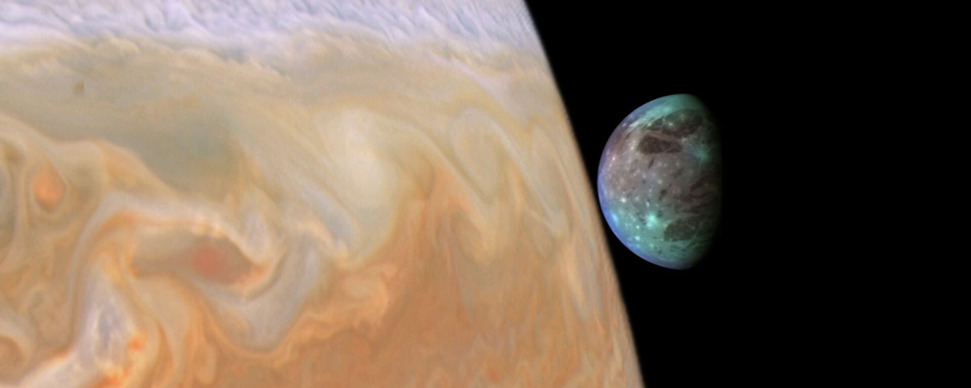 Jupiter and Ganymede  - Sputnik International, 1920, 03.11.2023