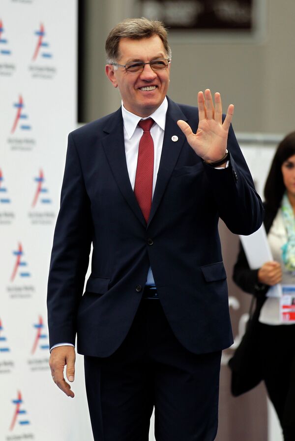 Lithuania's Prime Minister Algirdas Butkevicius arrives for the 10th Asia-Europe Meeting (ASEM) in Milan, Italy. Lithuania's Prime Minister Algirdas Butkevicius arrives for the 10th Asia-Europe Meeting (ASEM) in Milan, Italy. - Sputnik International