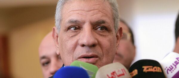 Egyptian Prime Minister Ibrahim Mahlab answers journalists' questions. File photo - Sputnik International