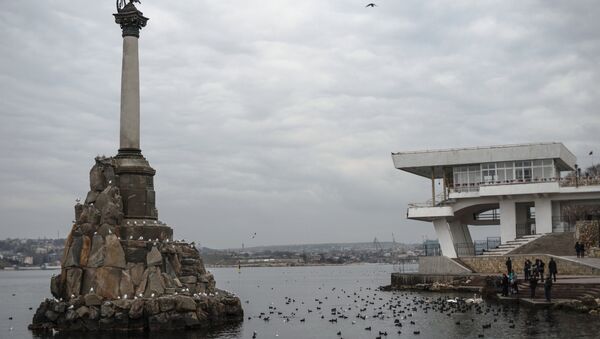 View of the Monument to Sunken Ships and the Sevastopol quay. - Sputnik International