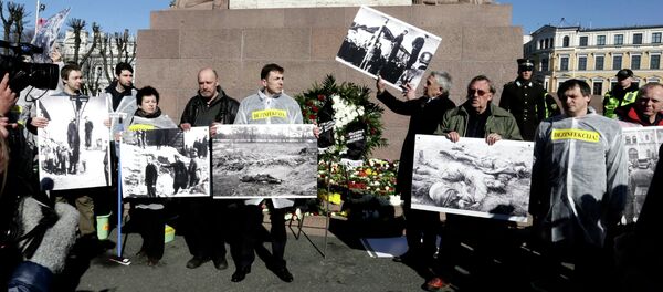 The annual procession commemorating the Latvian Waffen-SS (Schutzstaffel) unit - Sputnik International