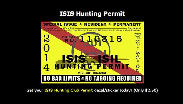 ISIS Hunting Permit featured on the ISIS Hunting Club website ISIS Hunting Permit featured on the ISIS Hunting Club website - Sputnik International