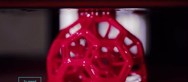 The CLIP technique creating a ball from the liquid resin. The CLIP technique creating a ball from the liquid resin. - Sputnik International