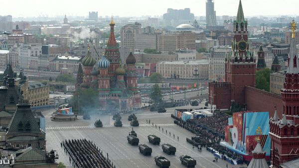 A full dress rehearsal of the V-Day Parade on Red Square, Moscow - Sputnik International