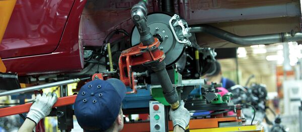 Opel Astra compacts manufactured at the General Motors plant in the Shushary-2 production zone Opel Astra compacts manufactured at the General Motors plant in the Shushary-2 production zone - Sputnik International