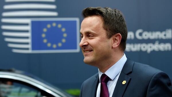 Luxembourg's Prime minister Xavier Bettel arrives for an European Council summit on March 19, 2015 at the Council of the European Union (EU) Justus Lipsius building in Brussels - Sputnik International