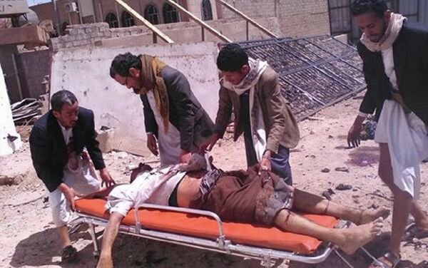 A victim of the attack on a Mosque in Sanaa on March 20, 2015. A Sputnik correspondent took these photos at the scene of the explosion. - Sputnik International