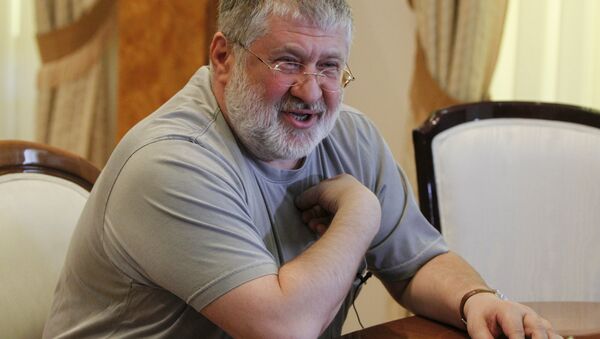 Igor Kolomoisky, billionaire and governor of the Dnipropetrovsk region, speaks during an interview in Dnipropetrovsk May 24, 2014 file photo - Sputnik International