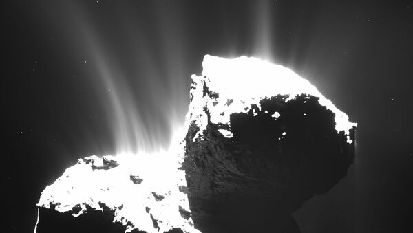 The photo recently released by ESA and taken by OSIRIS wide-angle camera on the Rosetta space probe on Nov. 22, 2014 - Sputnik International