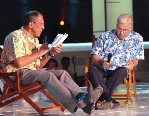 Sergei Lavrov during amateur performance of ASEAN foreign ministers Sergei Lavrov during amateur performance of ASEAN foreign ministers - Sputnik International