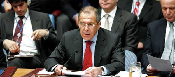 Russian Foreign Minister Sergei Lavrov addressing a meeting of the UN Security Council in New York Russian Foreign Minister Sergei Lavrov addressing a meeting of the UN Security Council in New York - Sputnik International