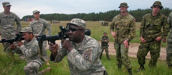 Allied paratroopers hold rocket training in Poland Allied paratroopers hold rocket training in Poland - Sputnik International