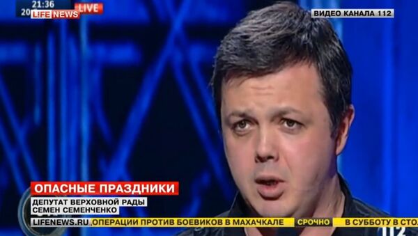 Semyen Semenchenko on Channel 112 Ukraina's Shuster Live program - Sputnik International