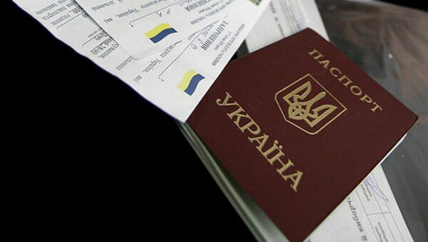 A Ukrainian passport - Sputnik International