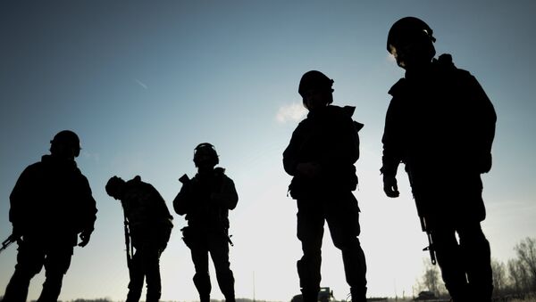 Personnel of the Special Rapid Response Unit practice prior to going on a mission in Dagestan - Sputnik International