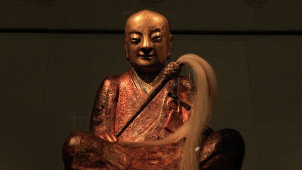 A Buddha statue is displayed at the Natural History Museum in Budapest - Sputnik International