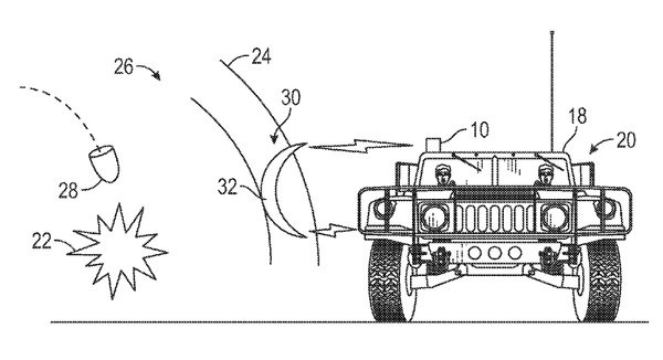 Image from Boeing's patent for a method and system for shockwave attenuation via electromagnetic arc. Image from Boeing's patent for a method and system for shockwave attenuation via electromagnetic arc. - Sputnik International