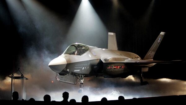 In this July 7, 2006 file photo, the Lockheed Martin F-35 Joint Strike Fighter is shown after it was unveiled in a ceremony in Fort Worth, Texas. - Sputnik International