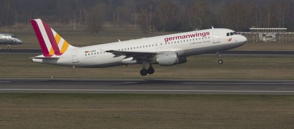A Germanwings Airbus A320 registration D-AIPX is seen at the Berlin airport in this March 29, 2014 file photo. A Germanwings Airbus A320 registration D-AIPX is seen at the Berlin airport in this March 29, 2014 file photo. - Sputnik International