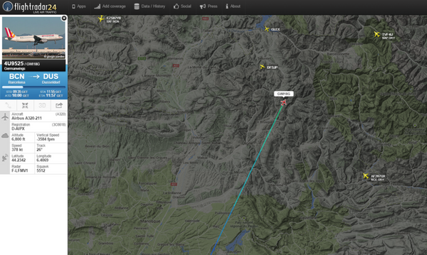 Deadly Germanwings A320 Сrash in French Alps - Sputnik International