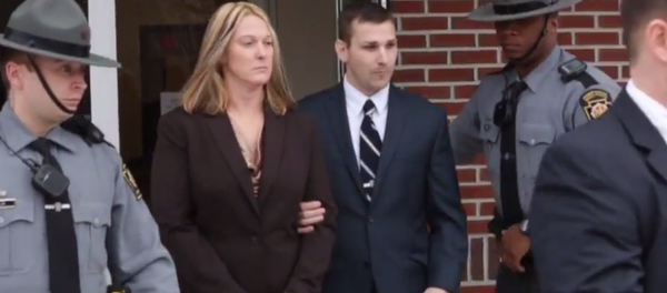 Lisa Mearkle, 36, faces one felony count of homicide for killing 59-year-old David Kassick, after a traffic stop for an expired inspection sticker in February. Lisa Mearkle, 36, faces one felony count of homicide for killing 59-year-old David Kassick, after a traffic stop for an expired inspection sticker in February. - Sputnik International