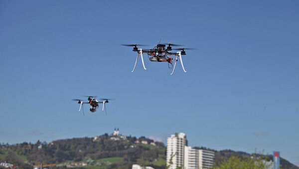 Drones performing surveillance tasks. - Sputnik International