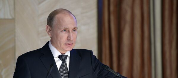 Russian President Vladimir Putin addresses meeting of Federal Security Service board - Sputnik International