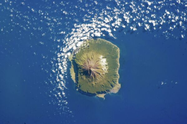 Tristan da Cunha as seen from the International Space Station Tristan da Cunha as seen from the International Space Station - Sputnik International
