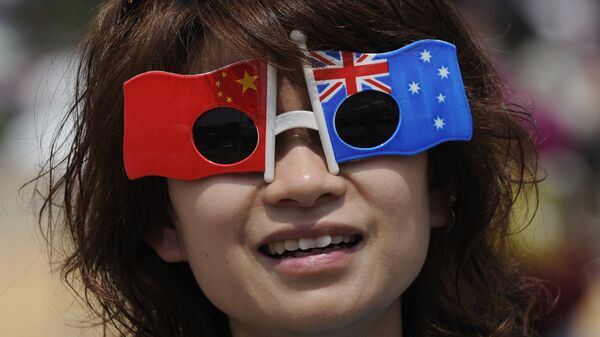 A visitor is seen at the Australia pavillion on the second day of the World Expo 2010 in Shanghai  - Sputnik International