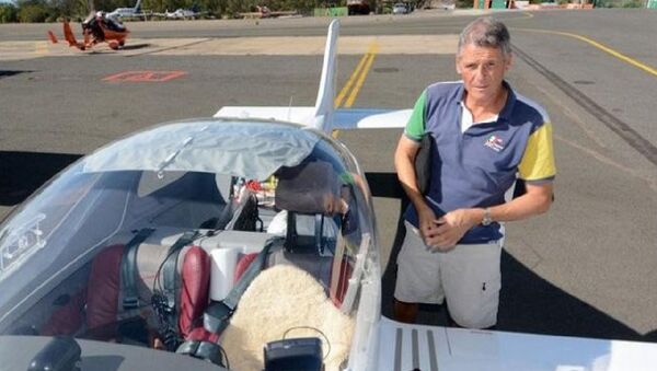 62-year-old global traveling Swiss aviator Eric Guilloud - Sputnik International