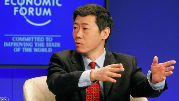 Director General for China in the World Economy, Li Daokui speaks during a session at the World Economic Forum in Davos, Switzerland on Saturday, Jan. 29, 2011 - Sputnik International