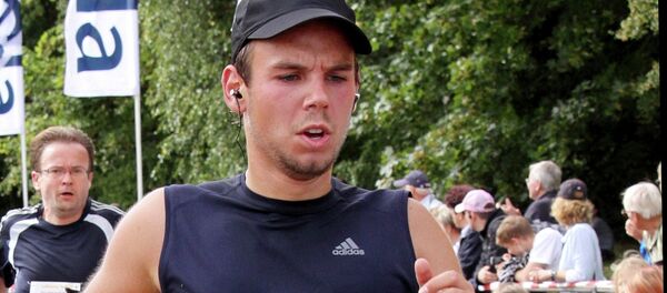 Andreas Lubitz competes at the Airportrun in Hamburg, northern Germany - Sputnik International