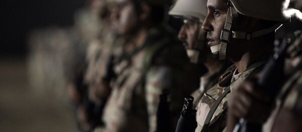 Saudi special force units attached to the Ministry of Interior stand in line during training in al-Haytheiyah, 100 kms north of Riyadh, on June 9, 2010 Saudi special force units attached to the Ministry of Interior stand in line during training in al-Haytheiyah, 100 kms north of Riyadh, on June 9, 2010 - Sputnik International