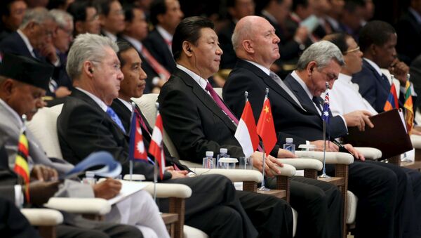 Chinese President Xi Jinping (C) attends the opening ceremony of the Boao forum, in Boao, Hainan province, March 28, 2015. - Sputnik International