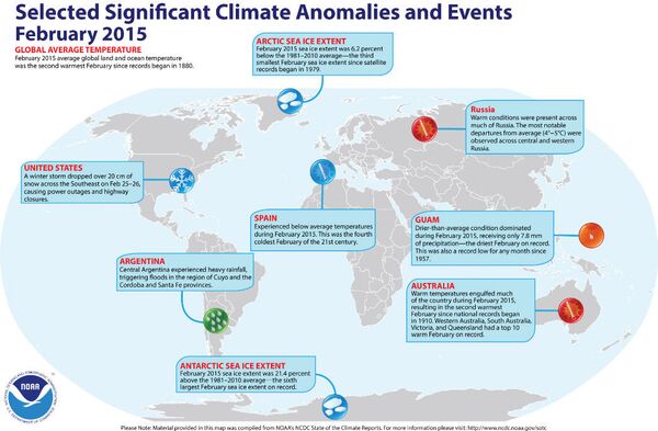 Other significant climate change events in 2015 - Sputnik International