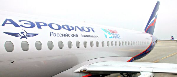 Aeroflot plane with WWII anniversary livery - Sputnik International