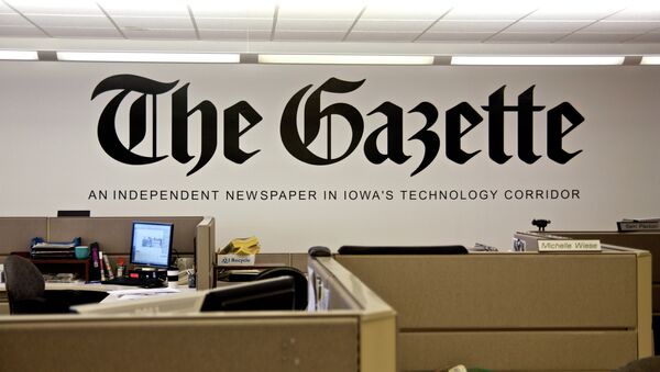 The Gazette Newspaper Cedar Rapids Iowa - Sputnik International