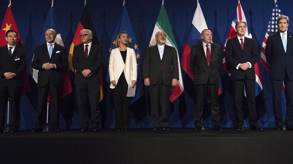 A JCPOA signing ceremony. File photo - Sputnik International