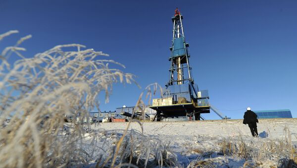 Natural gas drilling rig Yekaterina at the Bovanenkovo field in the Yamal-Nenets Autonomous District. - Sputnik International