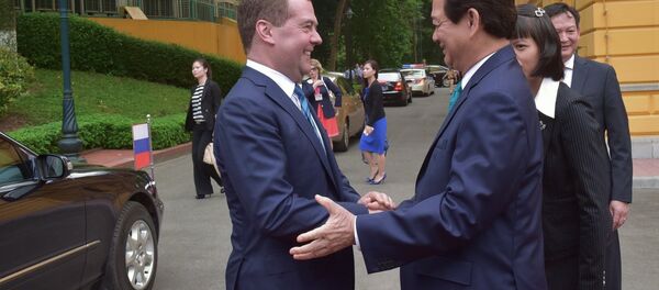Prime Minister Dmitry Medvedev on official visit to Vietnam Prime Minister Dmitry Medvedev on official visit to Vietnam - Sputnik International
