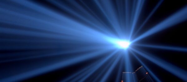 Bakersfield, California, residents have reported saying a blue light in the sky that is out of this world. Bakersfield, California, residents have reported saying a blue light in the sky that is out of this world. - Sputnik International