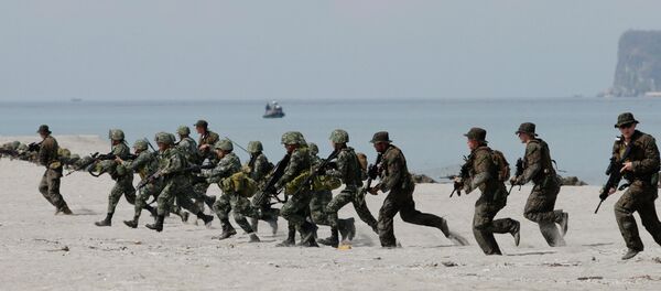 Nearly 12,000 soldiers will take part in this year’s Balikatan military exercises. Nearly 12,000 soldiers will take part in this year’s Balikatan military exercises. - Sputnik International