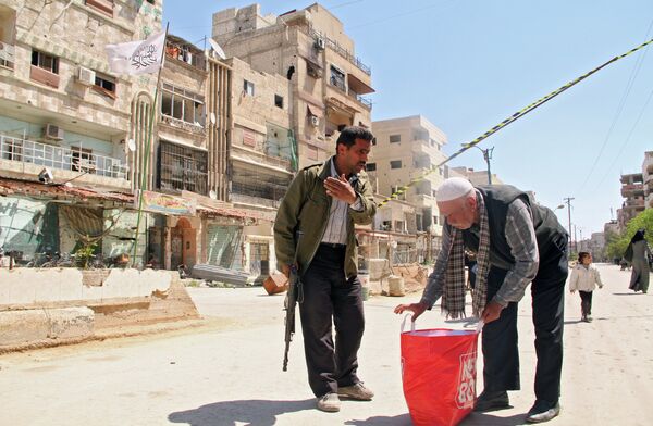 Yarmouk refugee camp in Damascus Yarmouk refugee camp in Damascus - Sputnik International