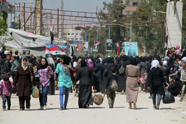 Yarmouk refugee camp in Damascus Yarmouk refugee camp in Damascus - Sputnik International