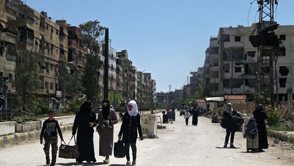 Yarmouk refugee camp in Damascus - Sputnik International