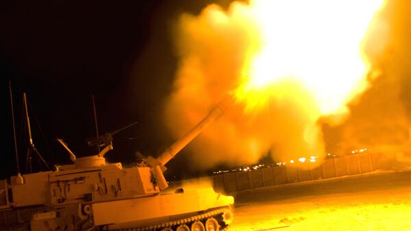 A self-propelled howitzer from the United States Army's Paladin Integrated Management program - Sputnik International