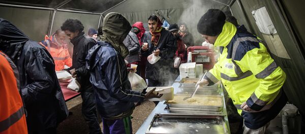 About 50 to 60 migrants per week in the Calais camp in France ask for asylum because the French government encourages them to apply, Pas-de-Calais Prefecture spokesman told Sputnik Wednesday About 50 to 60 migrants per week in the Calais camp in France ask for asylum because the French government encourages them to apply, Pas-de-Calais Prefecture spokesman told Sputnik Wednesday - Sputnik International